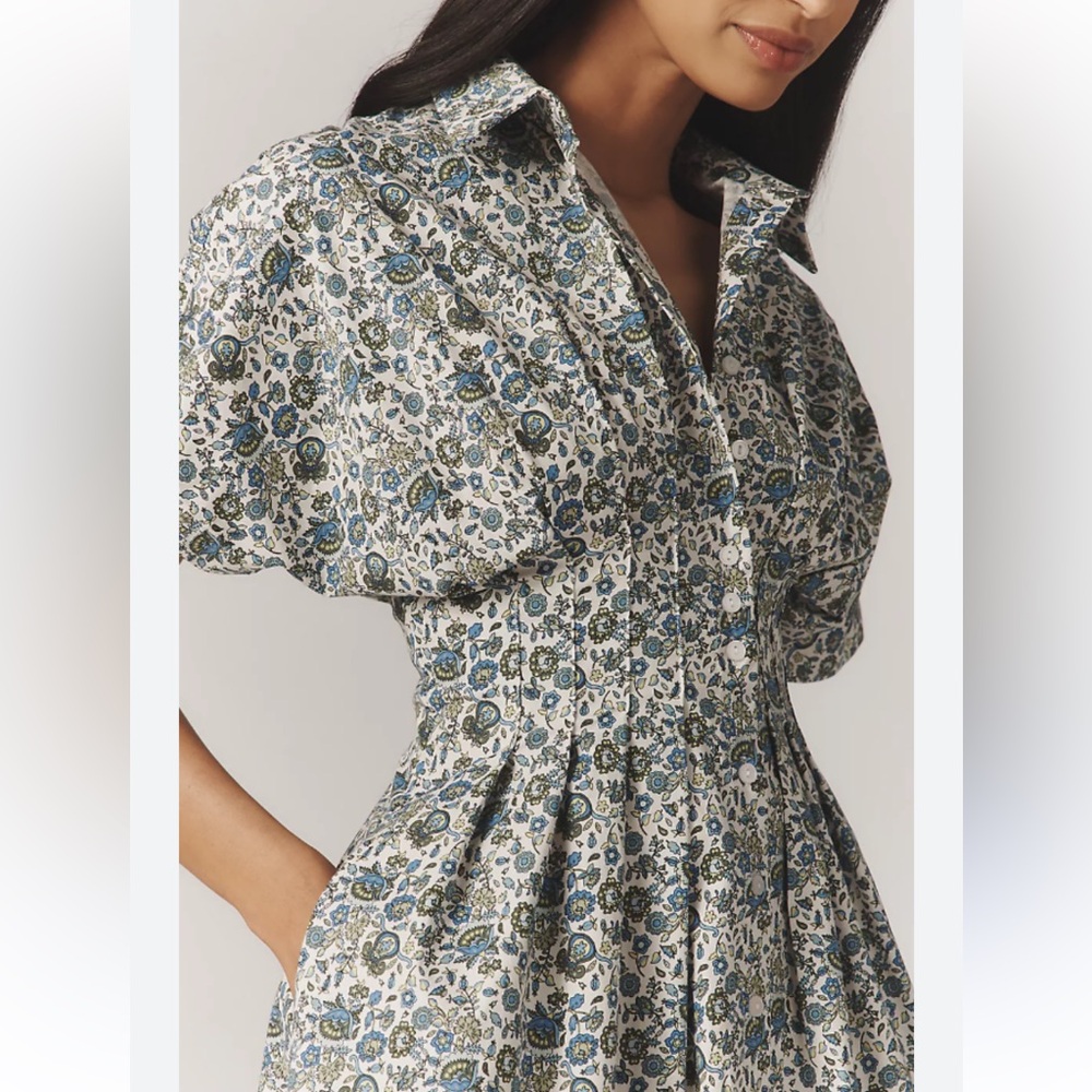 Anthropologie Exquise The Tobie Mini Shirt Dress Size XXS like new!
